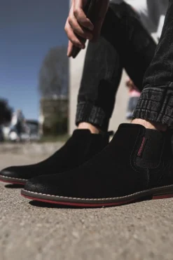 Outlet Męskie Buty Sztyblety Czarne EE1R4066C Męskie Botki Męskie