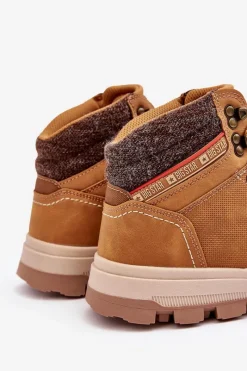 Sale Męskie Buty Trekkingowe Big Star KK174217 Camel Męskie Obuwie Trekkingowe Męskie|Botki Męskie