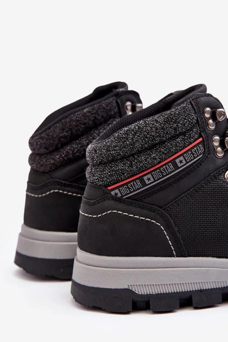 Obuwie Trekkingowe Męskie|Botki Męskie>Big Star Shoes Męskie Buty Trekkingowe Big Star KK174215 Czarne Czarny