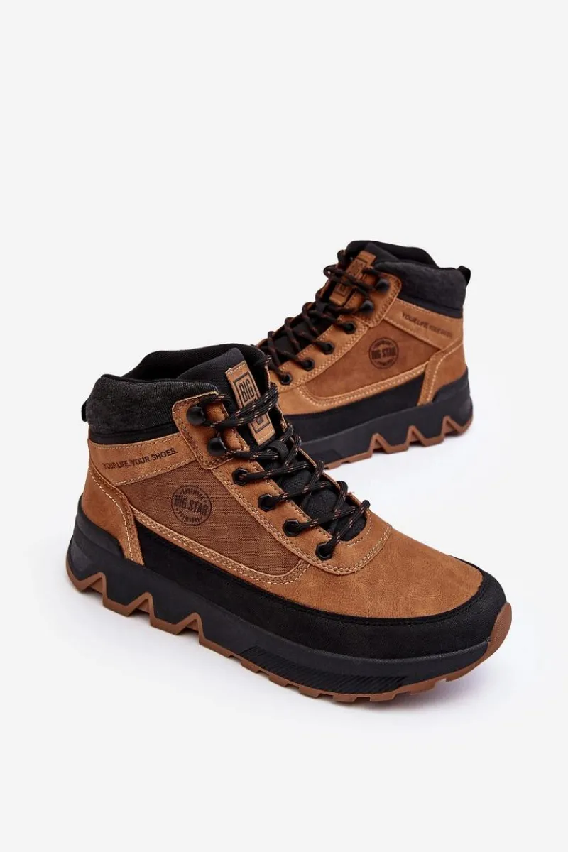 Discount Big Star Shoes Męskie Buty Trekkingowe Camel Big Star MM174015