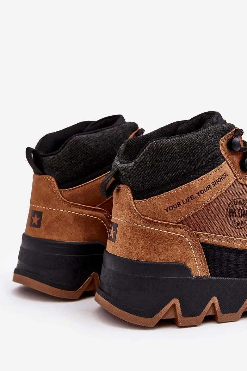 Discount Big Star Shoes Męskie Buty Trekkingowe Camel Big Star MM174015