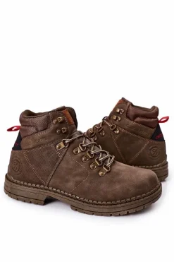 Outlet Męskie Buty Trekkingowe EE1R4030C Ciemnozielone Męskie Obuwie Trekkingowe Męskie