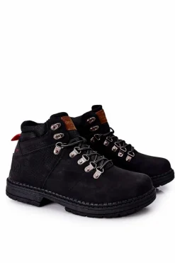 Online Cross Jeans Męskie Buty Trekkingowe EE1R4028C Czarne