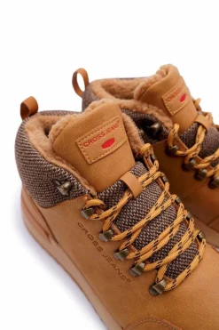 Clearance Cross Jeans Męskie Buty Trekkingowe Camel EE1R4114C