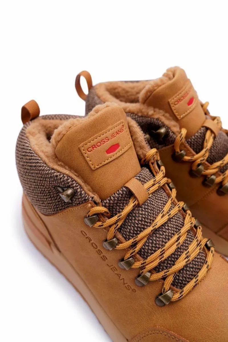 Clearance Cross Jeans Męskie Buty Trekkingowe Camel EE1R4114C