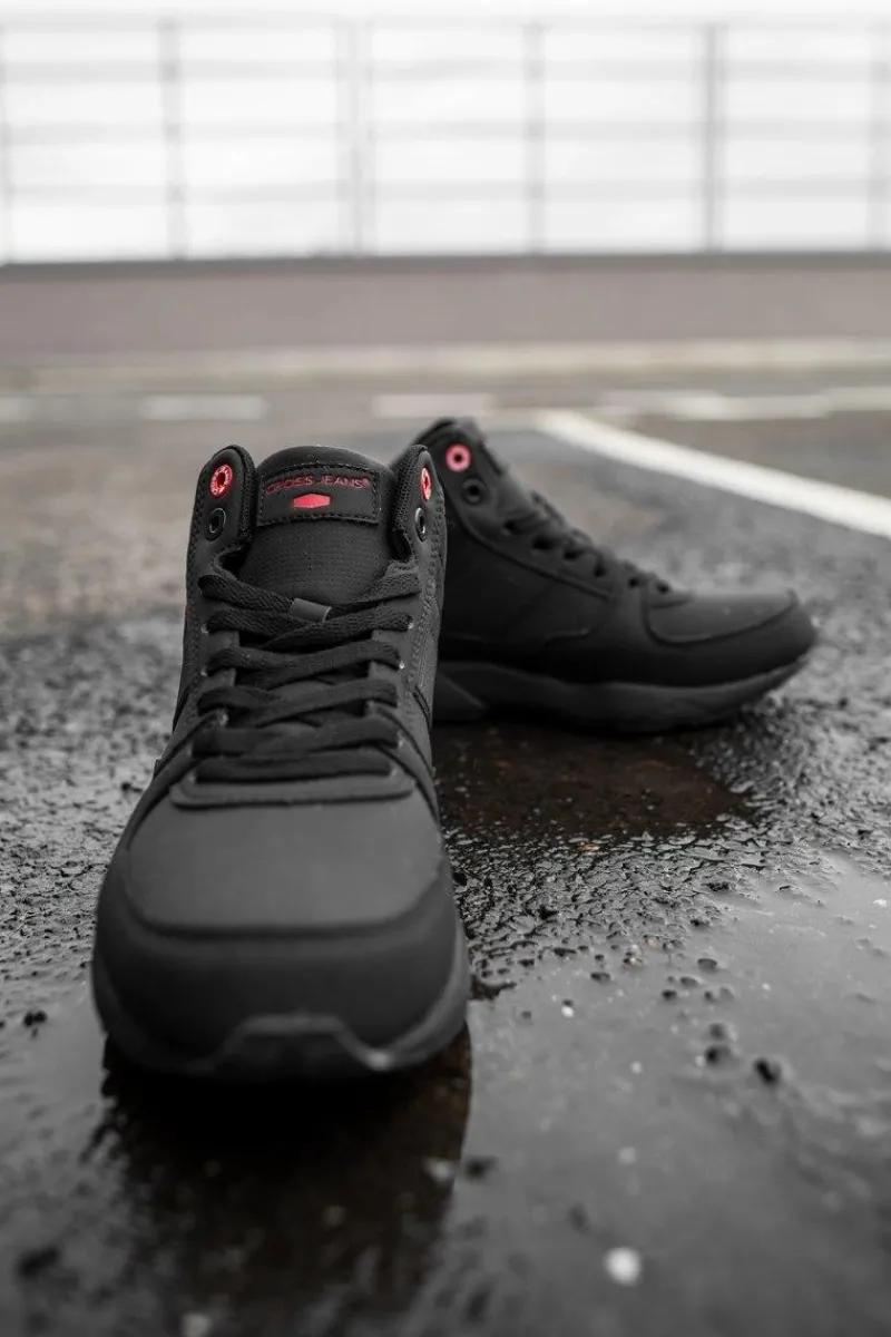 Outlet Cross Jeans Męskie Buty Trekkingowe Czarne EE1R4121C