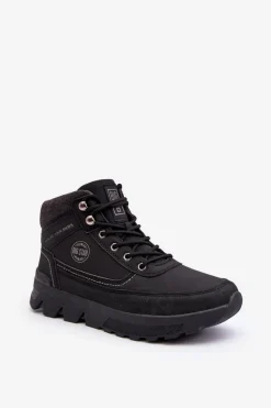 Sale Big Star Shoes Męskie Buty Trekkingowe Czarne Big Star MM174016 Czarny