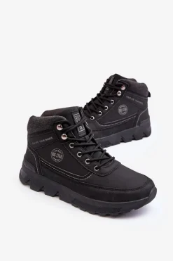 Sale Big Star Shoes Męskie Buty Trekkingowe Czarne Big Star MM174016 Czarny