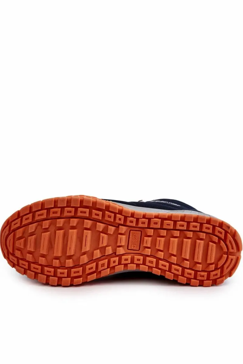 Clearance Męskie Buty Trekkingowe Memory Foam Big Star KK174110 Granatowe Męskie Obuwie Trekkingowe Męskie|Botki Męskie