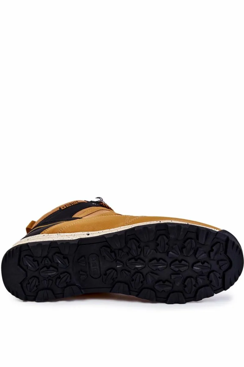 Obuwie Trekkingowe Męskie|Botki Męskie>Big Star Shoes Męskie Buty Trekkingowe Ocieplane Big Star KK174373 Camel