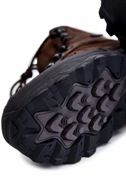 Obuwie Trekkingowe Męskie|Botki Męskie></noscript>Cross Jeans Męskie Buty Trekkingowe Ocieplane KK1R4019C Ciemnobrązowe