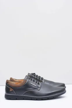 Outlet Męskie Czarne Półbuty Efrato Męskie Półbuty Casual