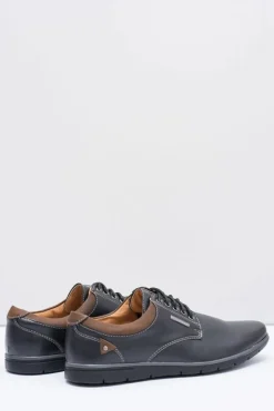 Outlet Męskie Czarne Półbuty Efrato Męskie Półbuty Casual