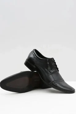 Półbuty Eleganckie>Boto Męskie Czarne Półbuty Wizytowe Willy