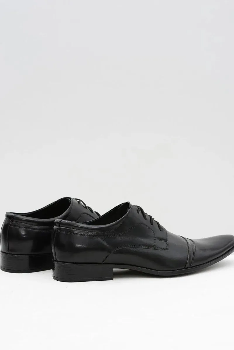 Półbuty Eleganckie>Boto Męskie Czarne Półbuty Wizytowe Willy