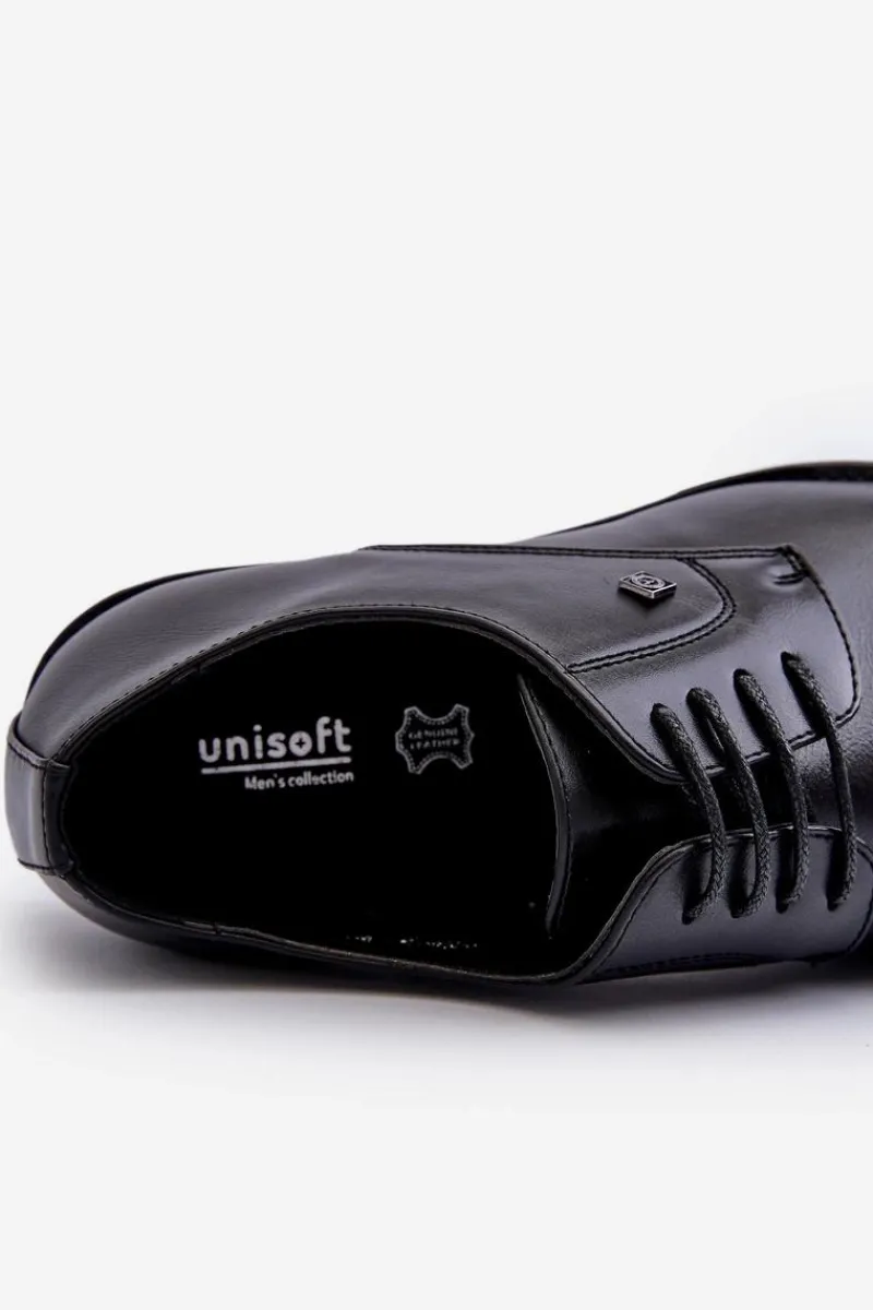 Półbuty Eleganckie>Evento Męskie Eleganckie Półbuty Czarne Jenavee Czarny