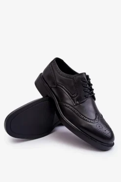 Discount Boto Męskie Eleganckie Skórzane Półbuty Czarne Gustavo