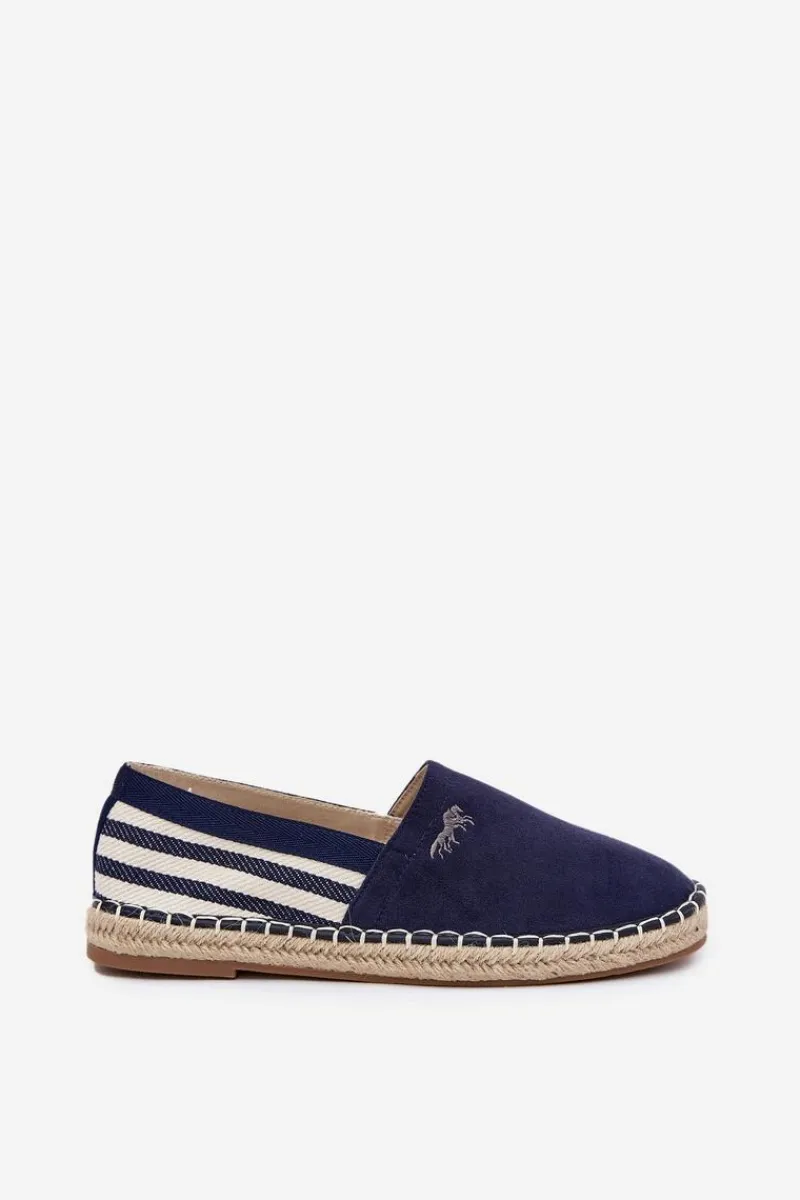 Trampki Niskie|Trampki Męskie Niskie>Boto Męskie Espadryle Z Eko Zamszu Granatowe Nessar