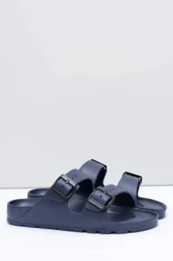 Klapki Męskie Klasyczne>Boto Męskie Granatowe Ogrodowe Lekkie Klapki