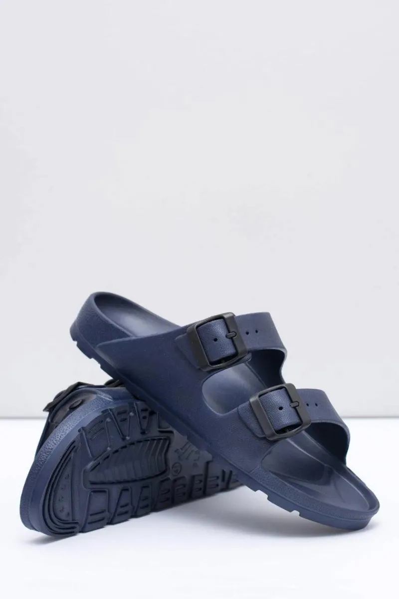 Klapki Męskie Klasyczne>Boto Męskie Granatowe Ogrodowe Lekkie Klapki