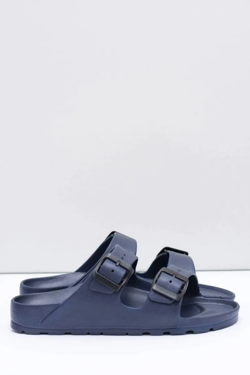 Klapki Męskie Klasyczne>Boto Męskie Granatowe Ogrodowe Lekkie Klapki