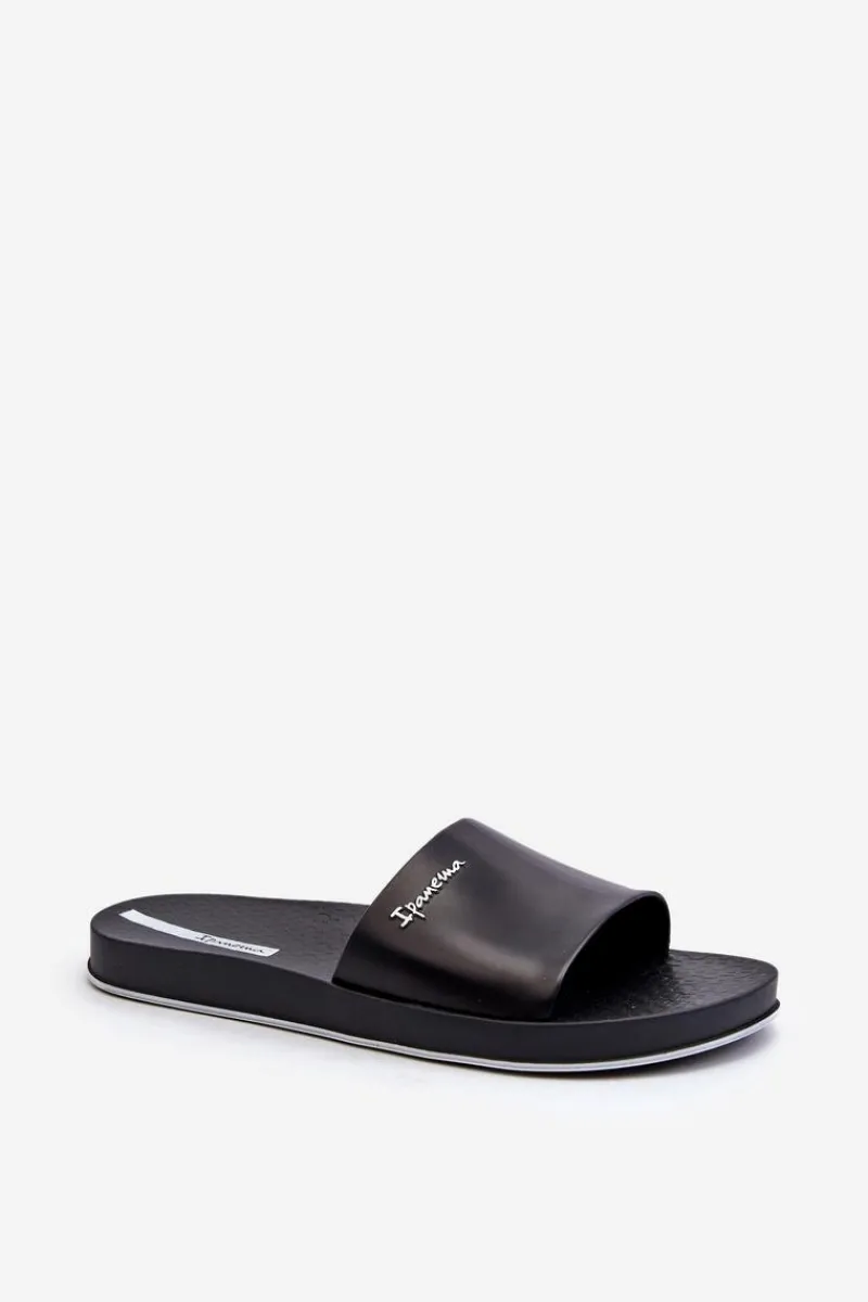 Ipanema Męskie Gumowe Klapki 82832 Slide Unisex Czarne