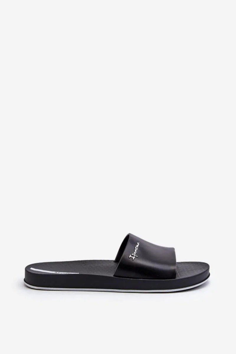 Ipanema Męskie Gumowe Klapki 82832 Slide Unisex Czarne