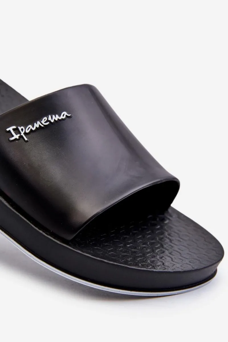 Ipanema Męskie Gumowe Klapki 82832 Slide Unisex Czarne