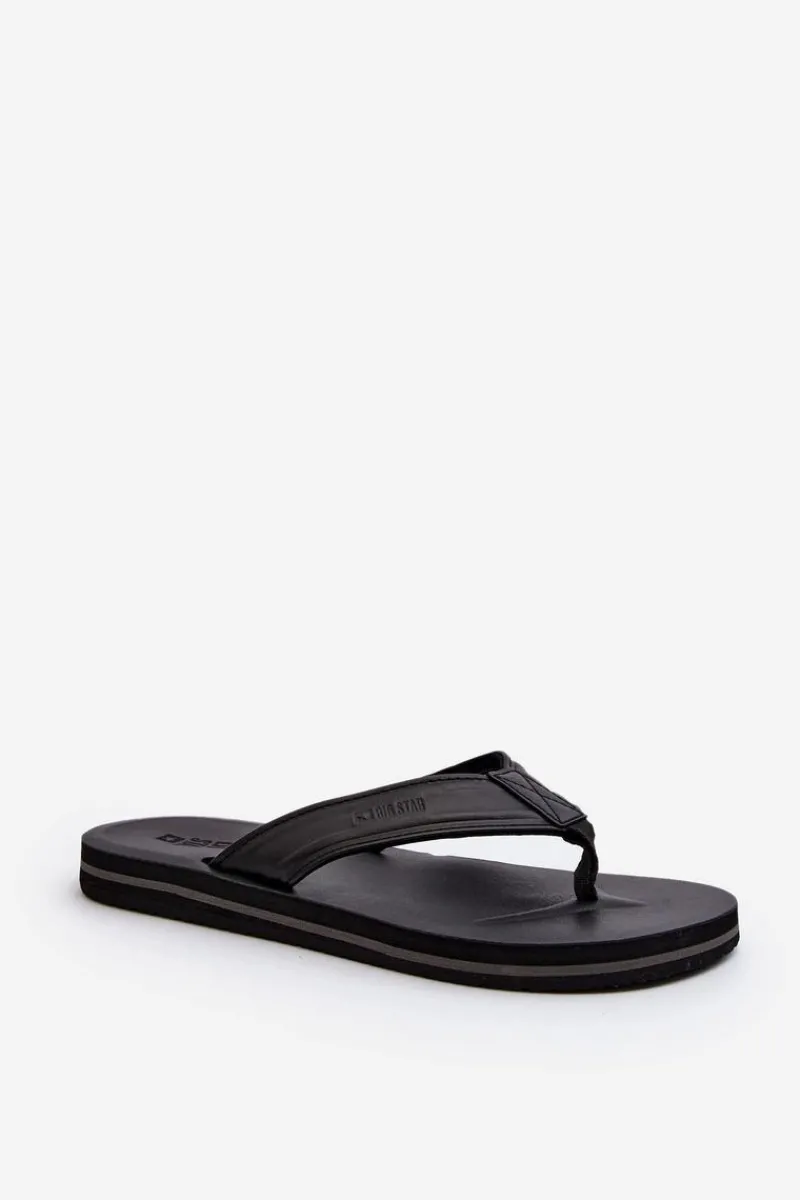 Klapki Męskie Big Star|Klapki Męskie Japonki>Big Star Shoes Męskie Japonki Big Star LL174605 Czarne