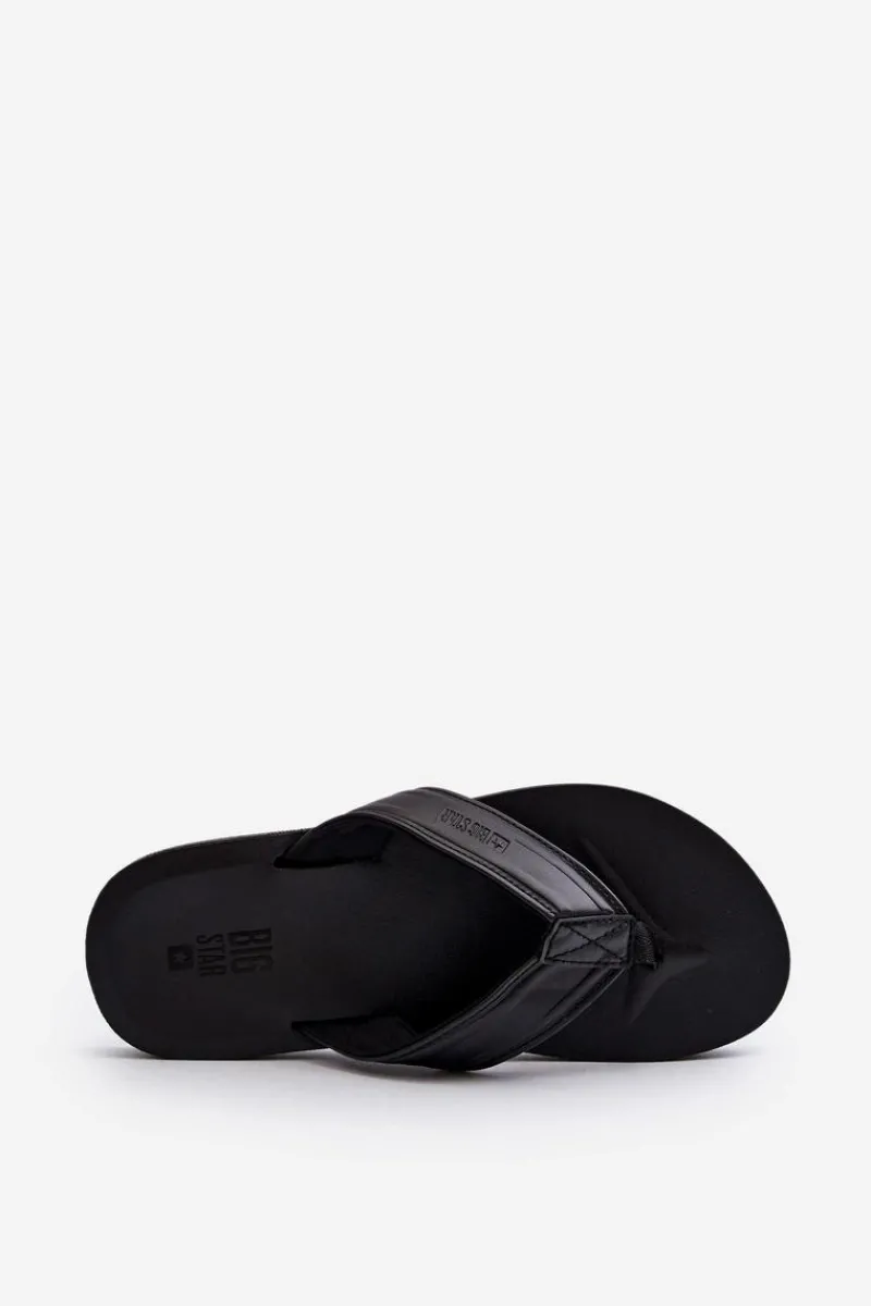 Klapki Męskie Big Star|Klapki Męskie Japonki>Big Star Shoes Męskie Japonki Big Star LL174605 Czarne