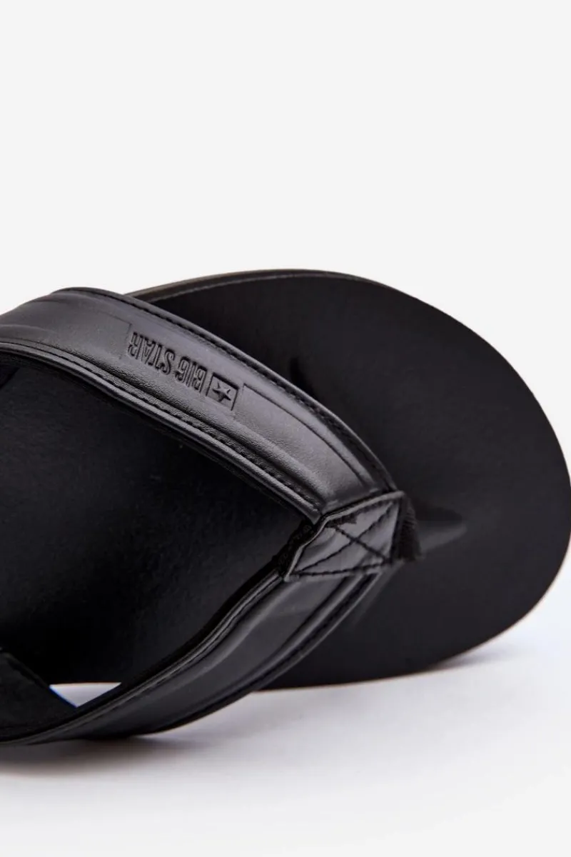 Klapki Męskie Big Star|Klapki Męskie Japonki>Big Star Shoes Męskie Japonki Big Star LL174605 Czarne