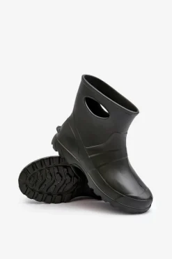 Hot Męskie Kalosze Wodoszczelne GARDEN 753 LEMIGO Ciemnozielone Męskie Kalosze Męskie