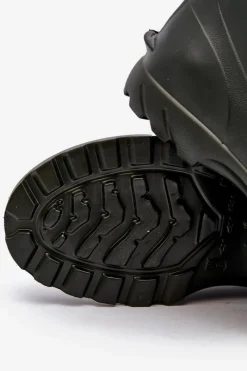 Hot Męskie Kalosze Wodoszczelne GARDEN 753 LEMIGO Ciemnozielone Męskie Kalosze Męskie