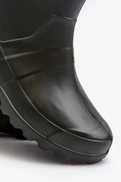 Hot Męskie Kalosze Wodoszczelne GARDEN 753 LEMIGO Ciemnozielone Męskie Kalosze Męskie