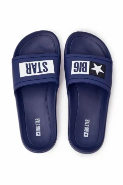 Klapki Męskie Big Star|Klapki Męskie Klasyczne></noscript>Big Star Shoes Męskie Klapki Big Star DD174701 Granatowe Niebieski