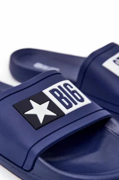 Klapki Męskie Big Star|Klapki Męskie Klasyczne></noscript>Big Star Shoes Męskie Klapki Big Star DD174701 Granatowe Niebieski