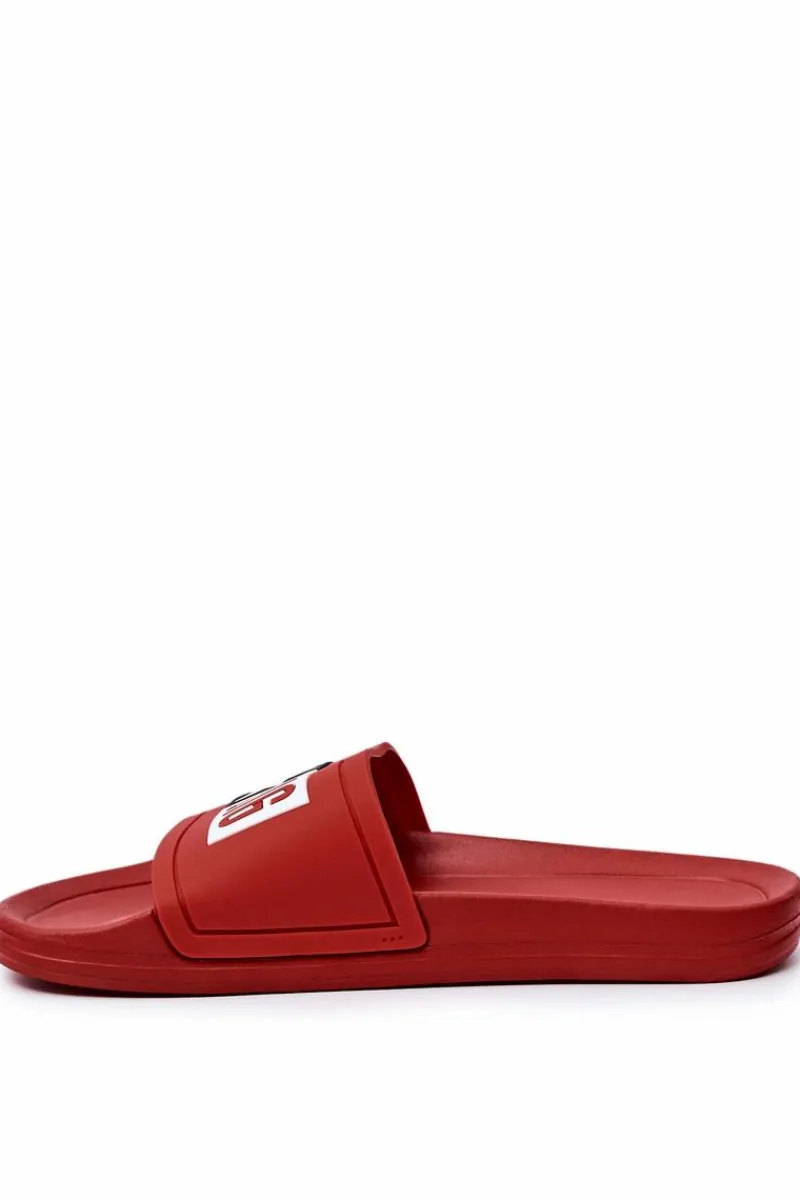 Best Big Star Shoes Męskie Klapki Big Star DD174702 Czerwone