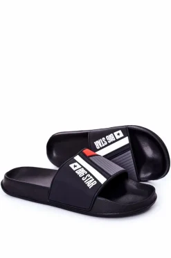 Discount Męskie Klapki Big Star HH174836 Czarne Męskie Klapki Męskie Big Star|Klapki Męskie Klasyczne