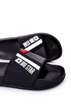 Discount Męskie Klapki Big Star HH174836 Czarne Męskie Klapki Męskie Big Star|Klapki Męskie Klasyczne