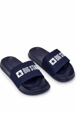 Outlet Męskie Klapki Big Star JJ174507 Granatowe Męskie Klapki Męskie Big Star|Klapki Męskie Klasyczne