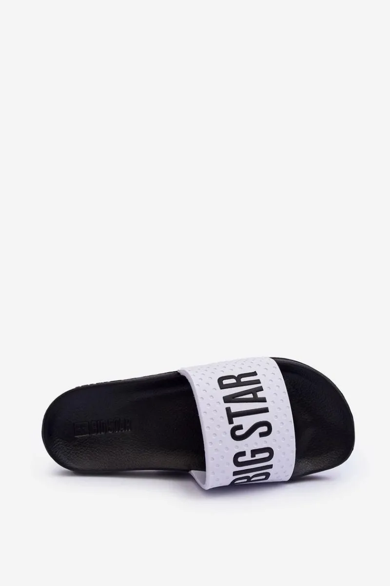Clearance Męskie Klapki Big Star MM174320 Biało-Czarne Męskie Klapki Męskie Big Star|Klapki Męskie Klasyczne