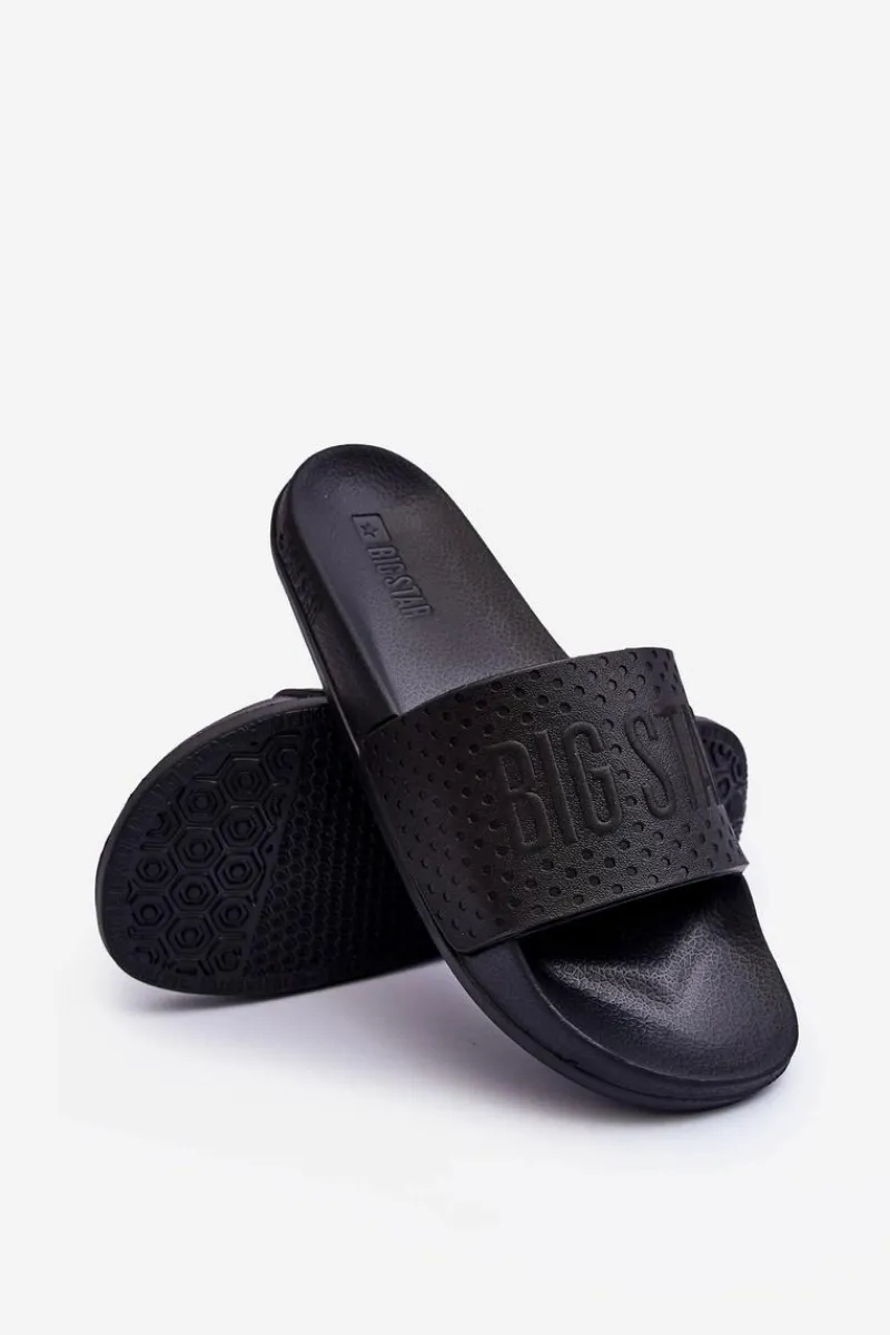 Hot Big Star Shoes Męskie Klapki Big Star MM174319 Czarne