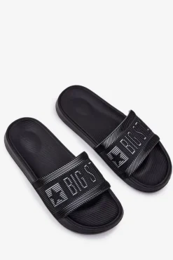 Discount Big Star Shoes Męskie Klapki Big Star RR174A053 Czarne Czarny