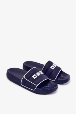 Outlet Męskie Klapki Big Star RR174A045 Granatowe Męskie Klapki Męskie Klasyczne|Klapki Męskie Big Star