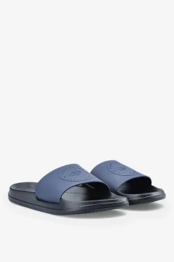 Klapki Męskie Klasyczne>4F Męskie Klapki MM00FFLIM047A-31S Granatowe Niebieski