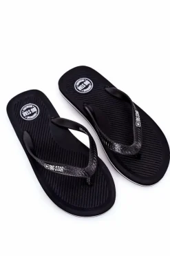 Klapki Męskie Big Star|Klapki Męskie Japonki>Big Star Shoes Męskie Klapki Japonki Big Star DD174669 Czarne