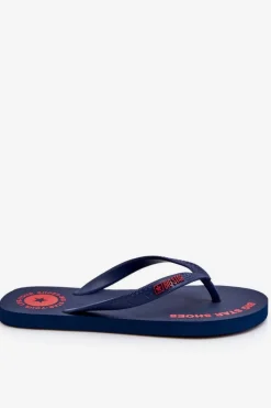 Hot Męskie Klapki Japonki Big Star LL174424 Granatowe Męskie Klapki Męskie Big Star|Klapki Męskie Japonki