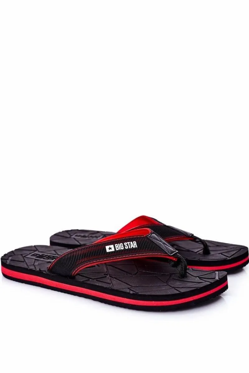 Klapki Męskie Big Star|Klapki Męskie Japonki>Big Star Shoes Męskie Klapki Japonki Big Star HH174820 Czarne