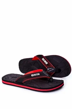 Klapki Męskie Big Star|Klapki Męskie Japonki>Big Star Shoes Męskie Klapki Japonki Big Star HH174820 Czarne