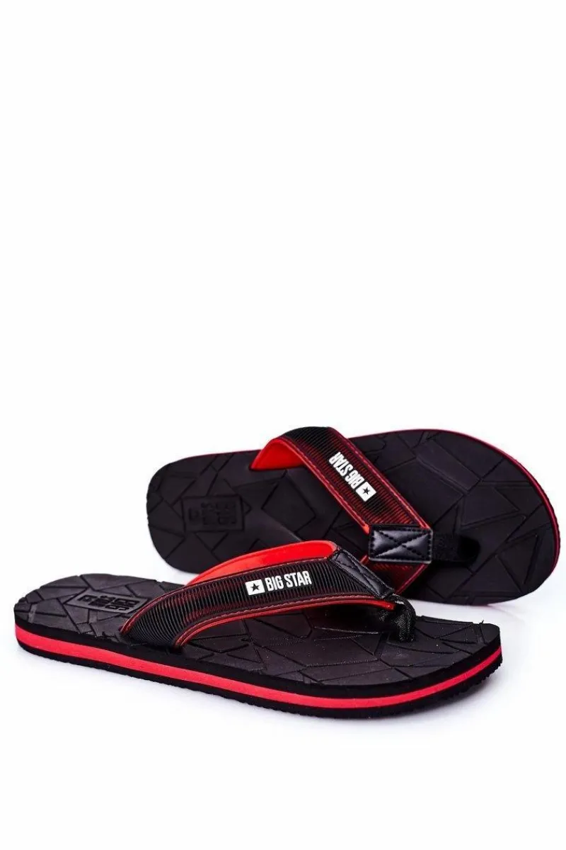 Klapki Męskie Big Star|Klapki Męskie Japonki>Big Star Shoes Męskie Klapki Japonki Big Star HH174820 Czarne